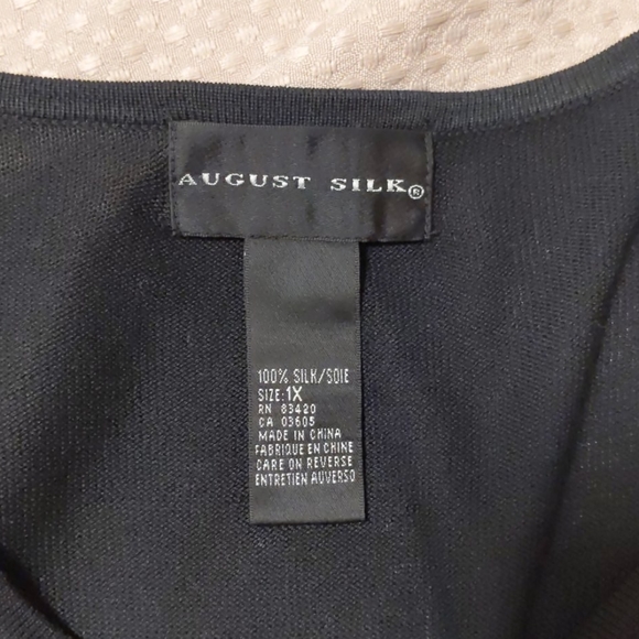 August Silk Plus Size Black Sweater Set - Picture 7 of 15